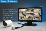 [NEW] [MT-G236HD] 23.6" 5MP Super HD HD-TVI, AHD, CVI & CVBS 16:9 Professional Security LED Monitor, 1 HDMI and 2 BNC Inputs & 2 BNC Outputs, Working with Super HD 5MP Security Cameras Directly in Addition to DVR/NVR & PC