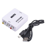 Mini Composite AV/CVBS to HDMI HD Video Converter 720p/ 1080p (3RCA to HDMI) - 101AVInc.