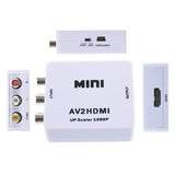 Mini Composite AV/CVBS to HDMI HD Video Converter 720p/ 1080p (3RCA to HDMI) - 101AVInc.