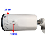 [VBT-2812RW] 1080P 4in1 TVI/AHD/CVI/CVBS 2.8-12mm Varifocal Lens IR In/Outdoor Bullet Camera 12V (White)