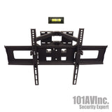 Full Motion Dual Arm LCD LED TV Wall Mount 23" ~ 65" Tilt Swivel Up to 88 lbs - 101AVInc.