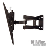 Full Motion Dual Arm LCD LED TV Wall Mount 23" ~ 65" Tilt Swivel Up to 88 lbs - 101AVInc.