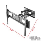 Full Motion Dual Arm LCD LED TV Wall Mount 23" ~ 65" Tilt Swivel Up to 88 lbs - 101AVInc.